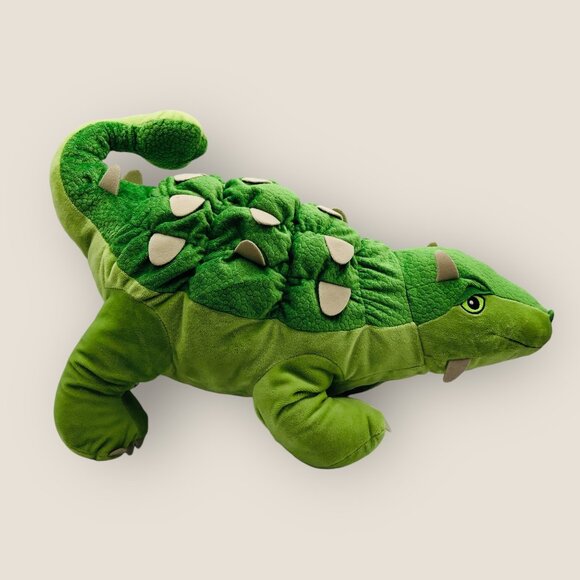 Jättelik Ankylosaurus Dinosaur Soft Toy Plush 22" Green By IKEA Retired - Picture 5 of 7
